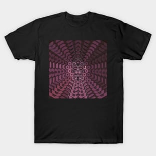 Electroluminated Skull Radiate - Mulberry T-Shirt